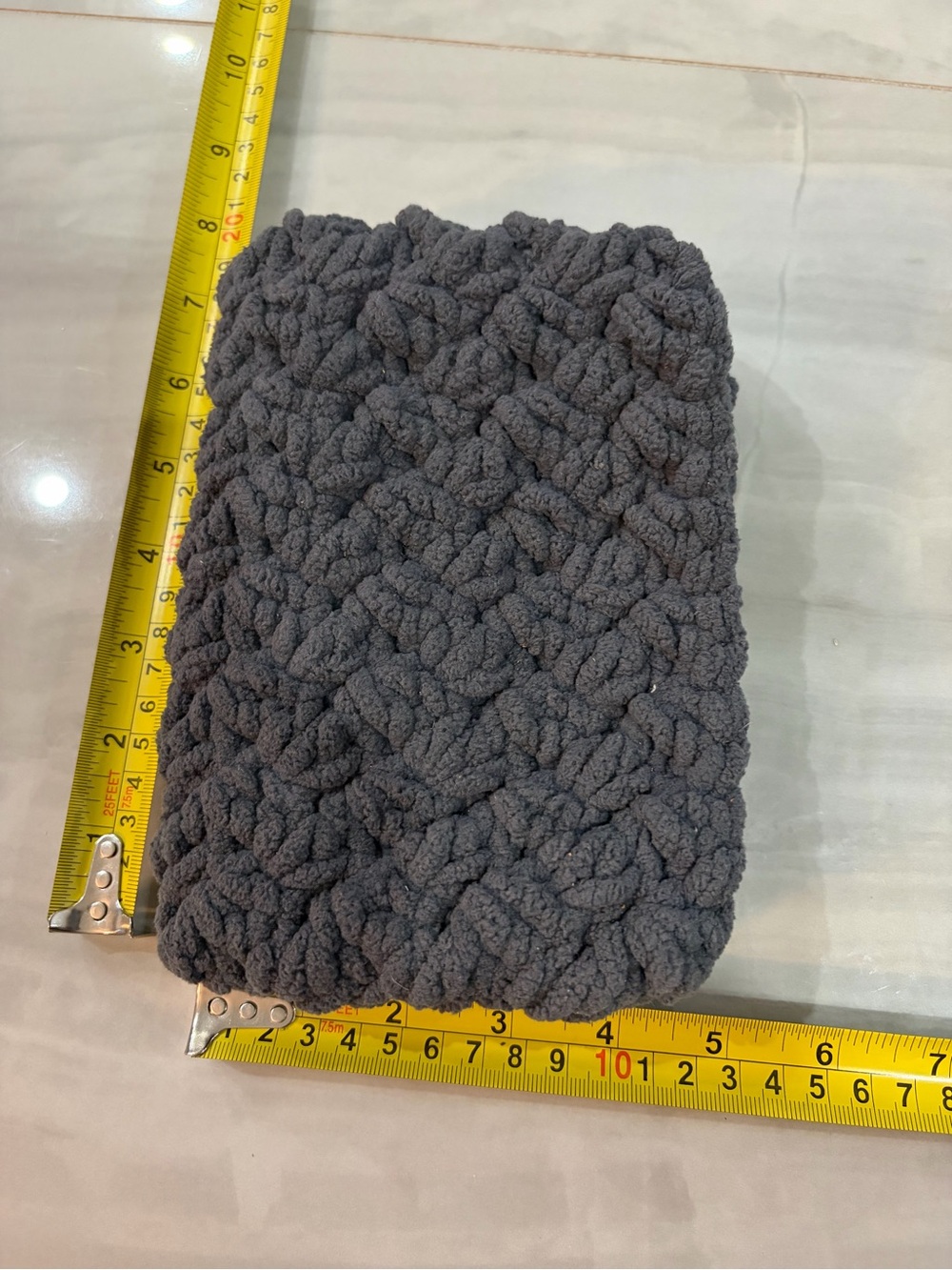 Gray Crochet Textured Planner Cover - Christina Loves Planning
